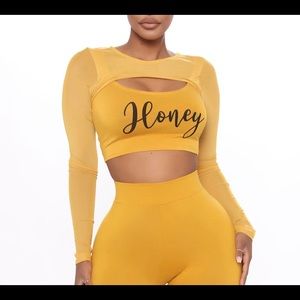 Honey mesh top